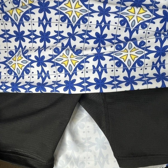 Moteepi Golf Skort Skirt Size L Modest 20" UV Protection HIgh Waist Pockets Blue - Picture 7 of 11